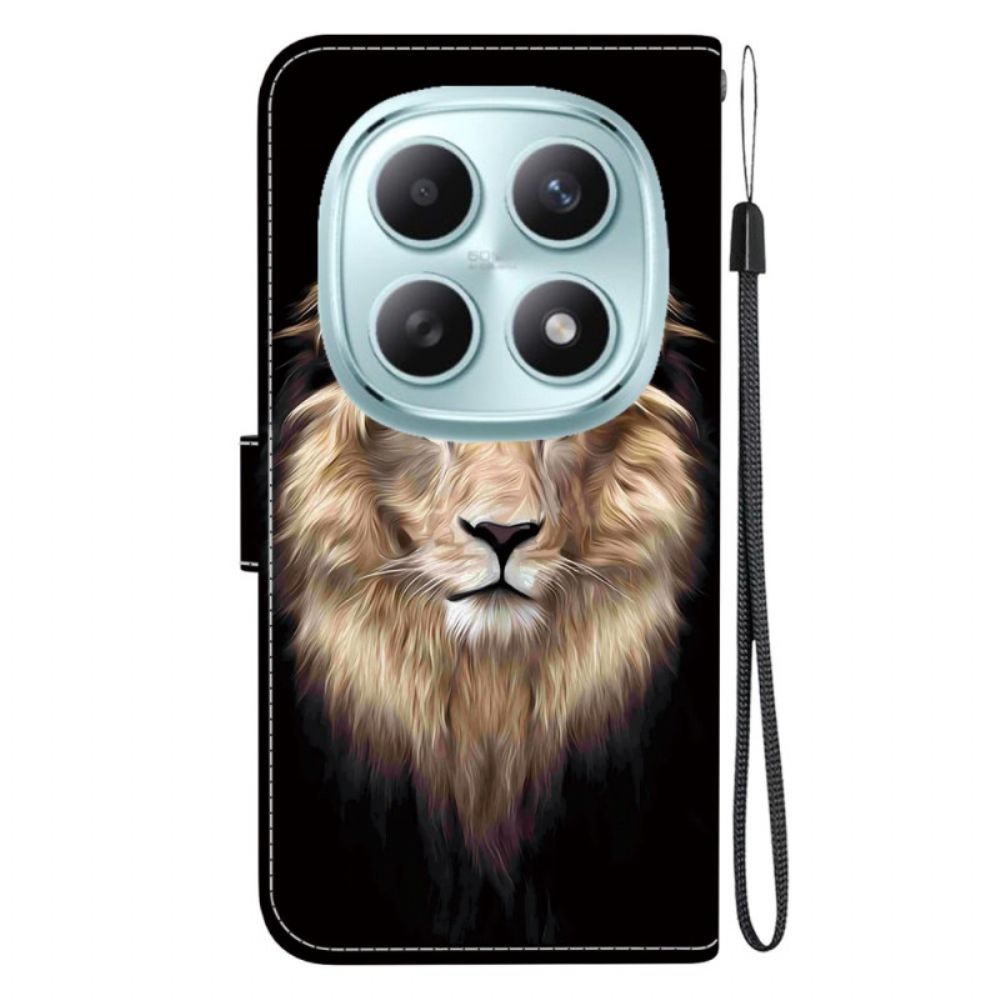 Leren Hoesje Xiaomi Redmi Note 15 5g Leeuwenkop