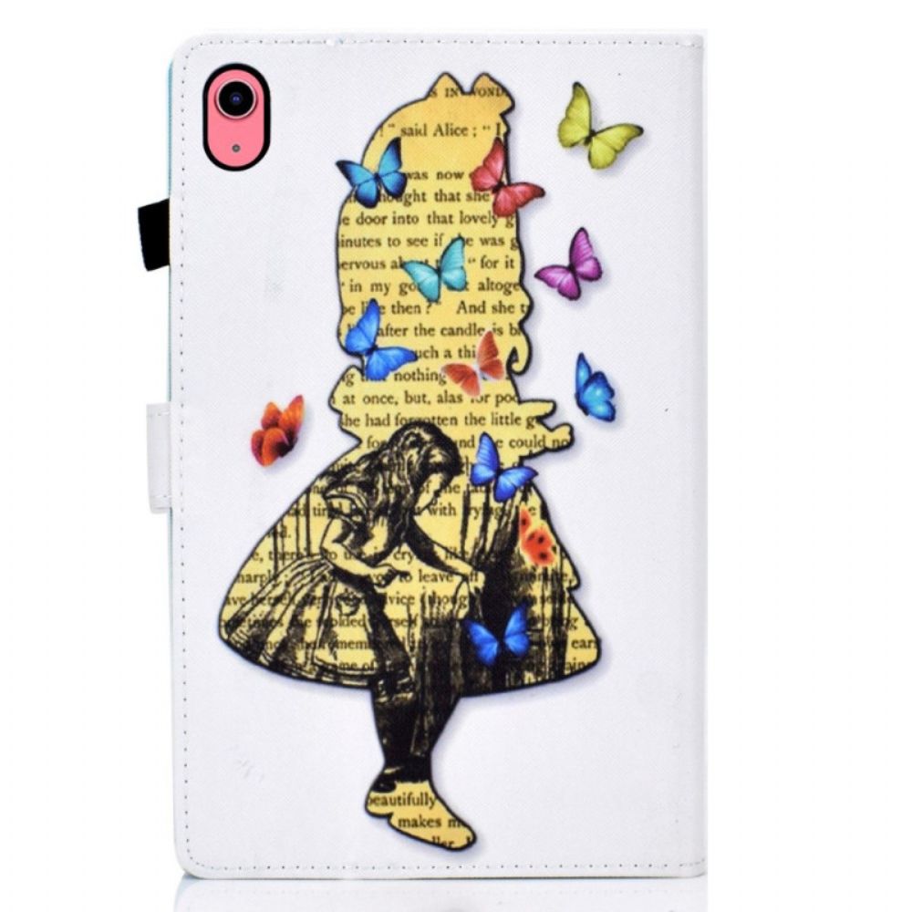 Bescherming Hoesje iPad (2025) Vlinder Meisje