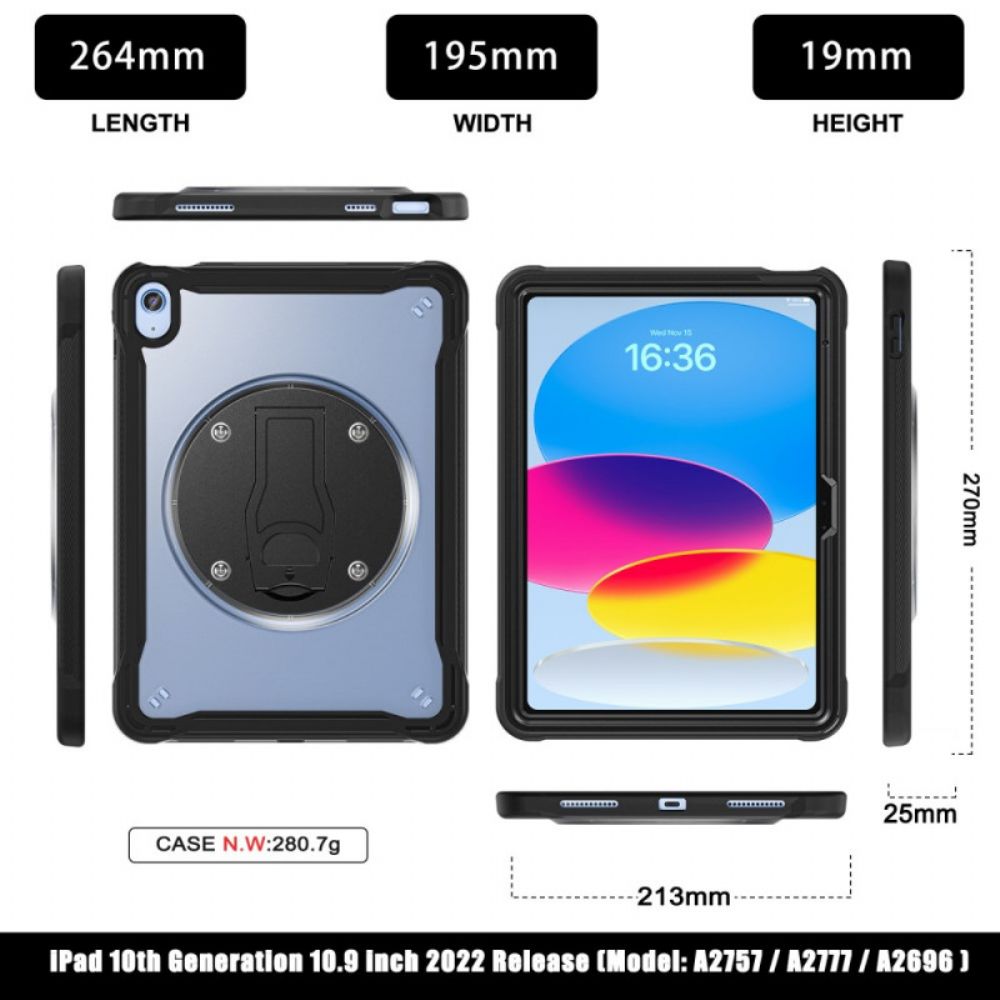 Cover Hoesje iPad (2025) Telefoonhoesje Geïntegreerde Verstelbare Standaard