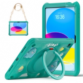 Cover Hoesje iPad (2025) Telefoonhoesje Meerlaags Met Schouderband