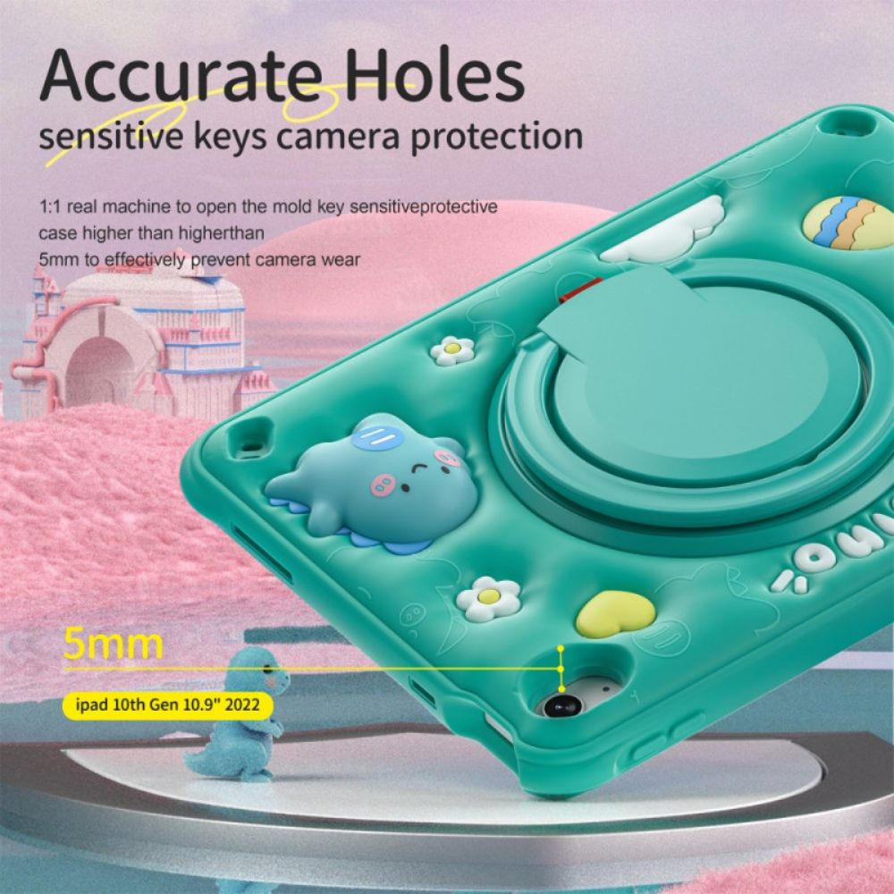 Cover Hoesje iPad (2025) Telefoonhoesje Meerlaags Met Schouderband