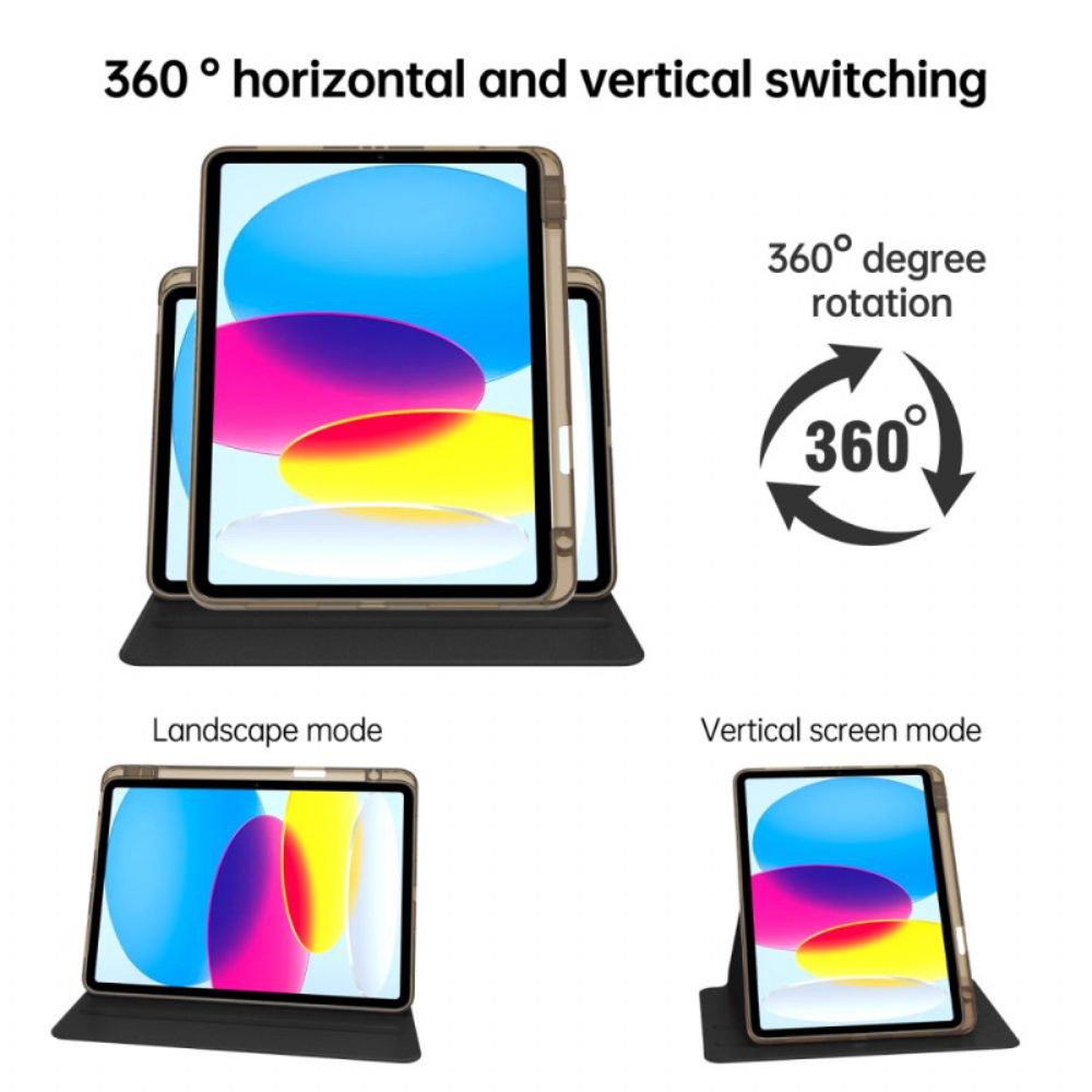 Cover iPad (2025) Draaiende Pastelkleur Bescherming Hoesje