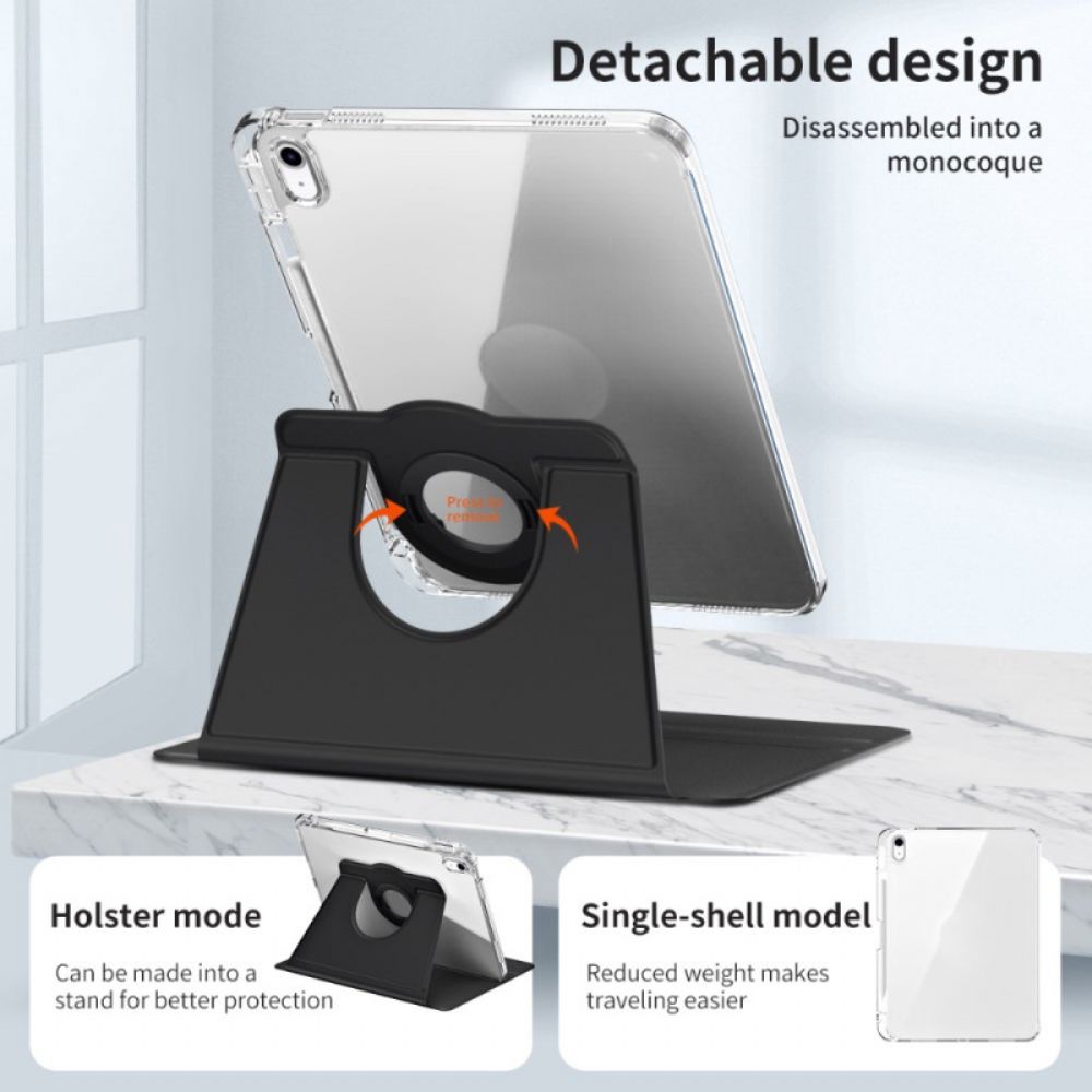 Cover iPad (2025) Hybride Met Draaibare Standaard