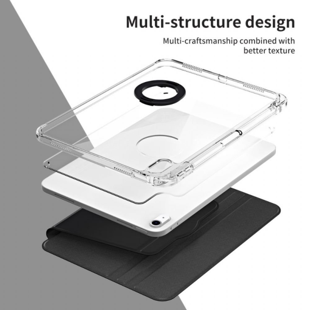 Cover iPad (2025) Hybride Met Draaibare Standaard