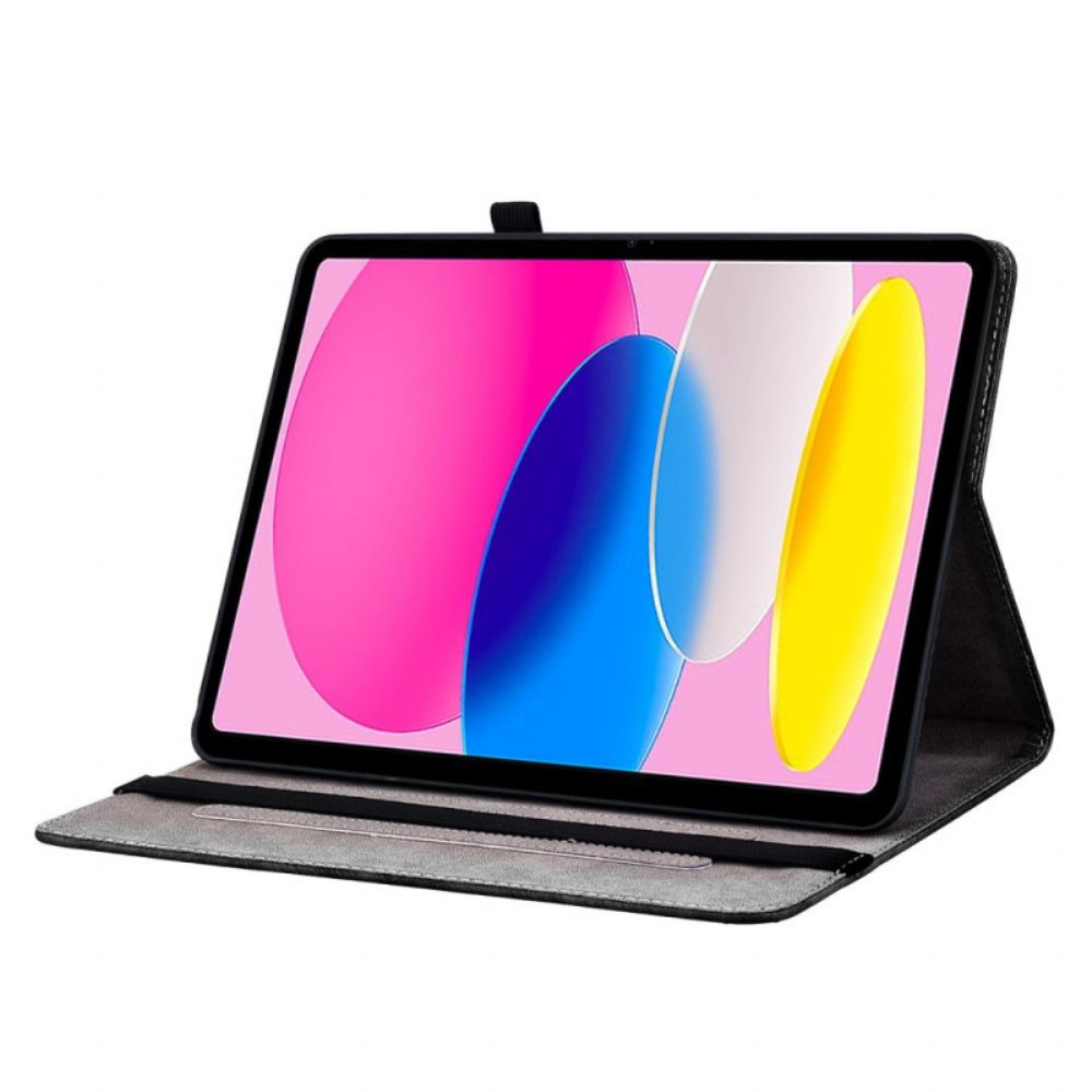 Cover iPad (2025) Roze Vlinders Bescherming Hoesje