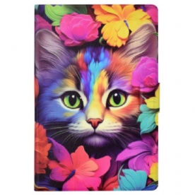 Cover Voor iPad (2025) Roze Kitten