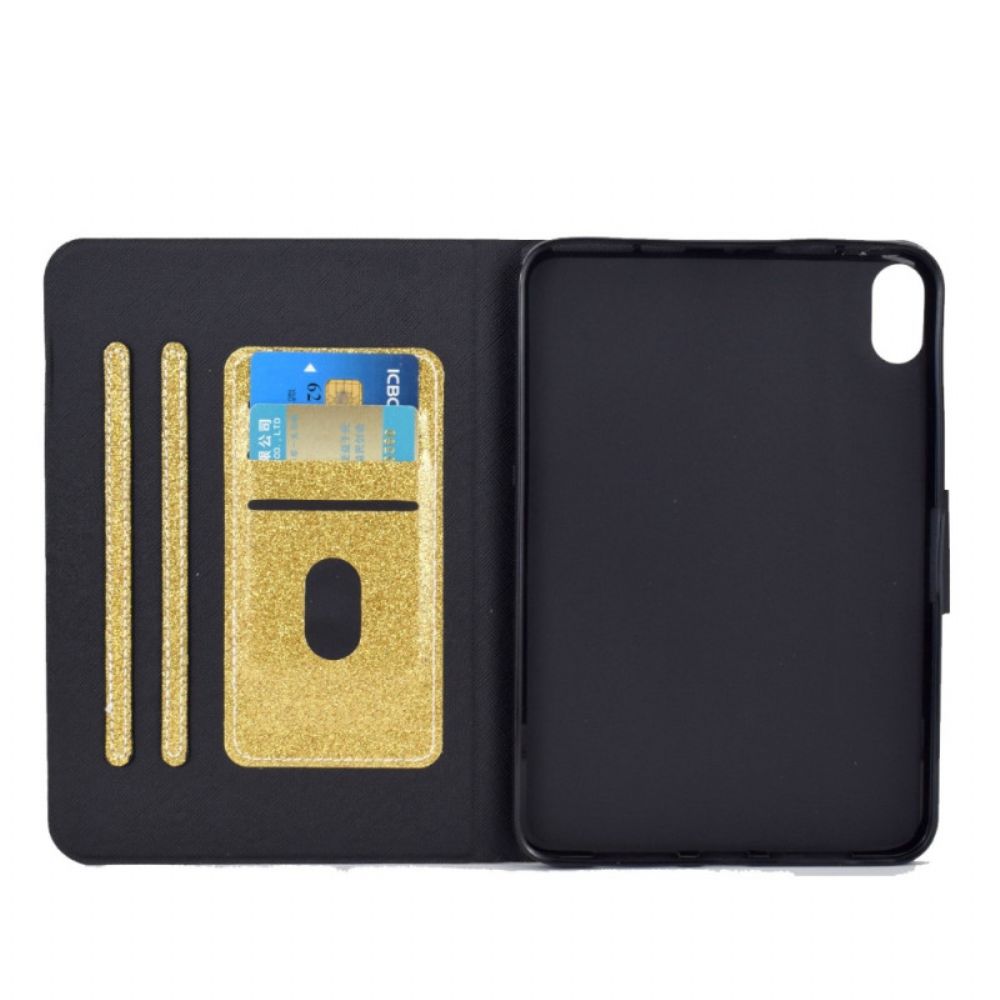 Flip Case Leren iPad (2025) Pailletten