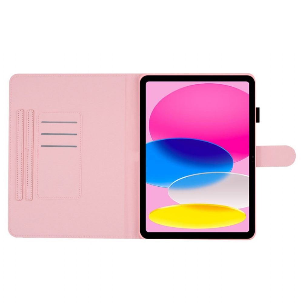 Flip Case Leren iPad (2025) Polka Dots