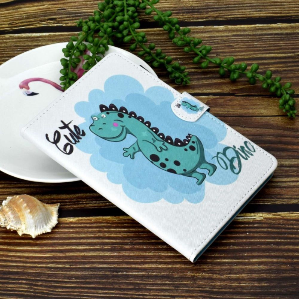 Folio-hoesje iPad (2025) Telefoonhoesje Schattige Dinosaurus