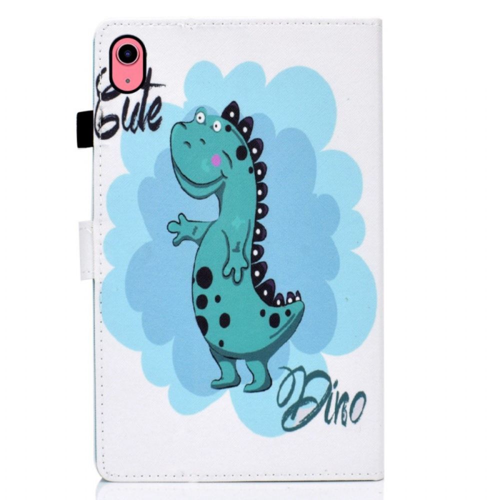Folio-hoesje iPad (2025) Telefoonhoesje Schattige Dinosaurus