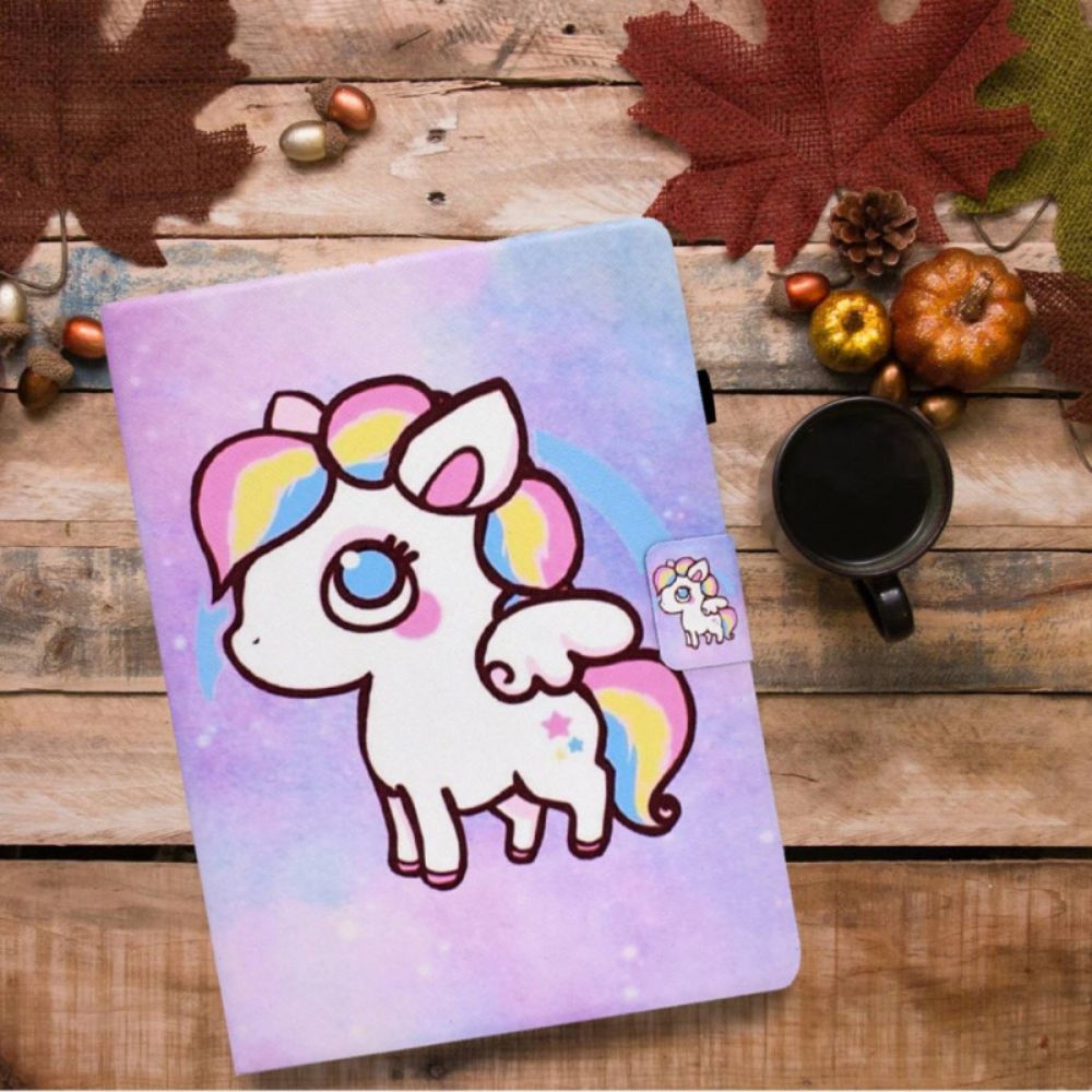 Folio-hoesje iPad (2025) Telefoonhoesje Tekening Van Eenhoorn