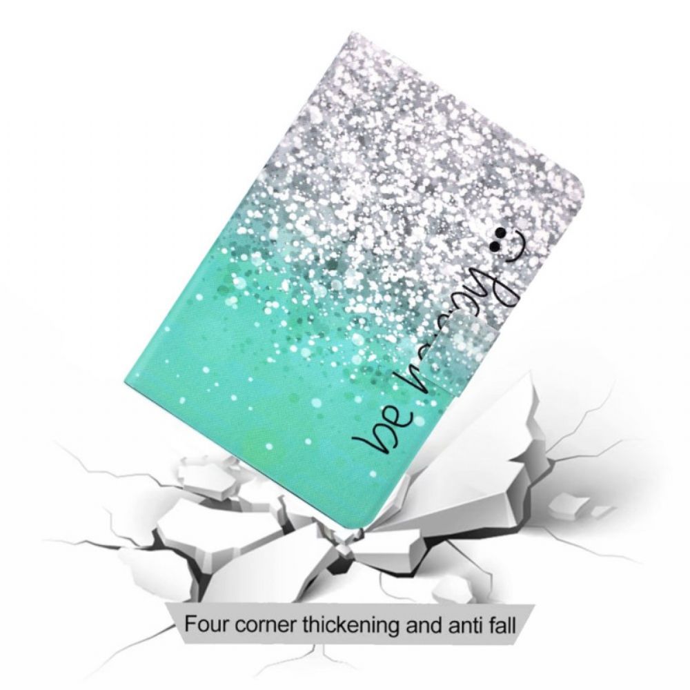 Folio-hoesje iPad (2025) Telefoonhoesje Wees Gelukkig