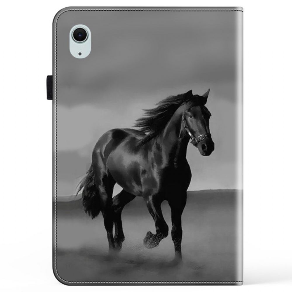 Hoesje Case iPad (2025) Telefoonhoesje Zwart Paard