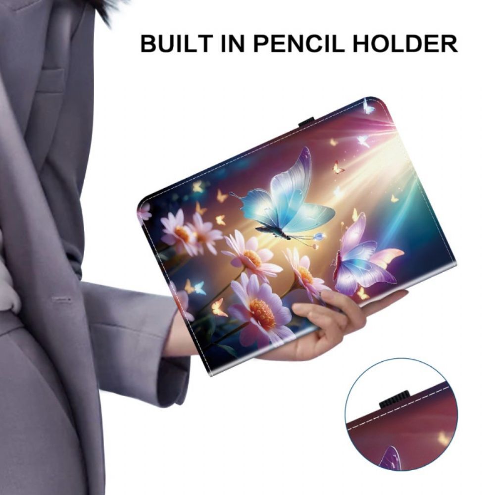 Hoesje Case iPad (2025) Vlinders In Het Licht