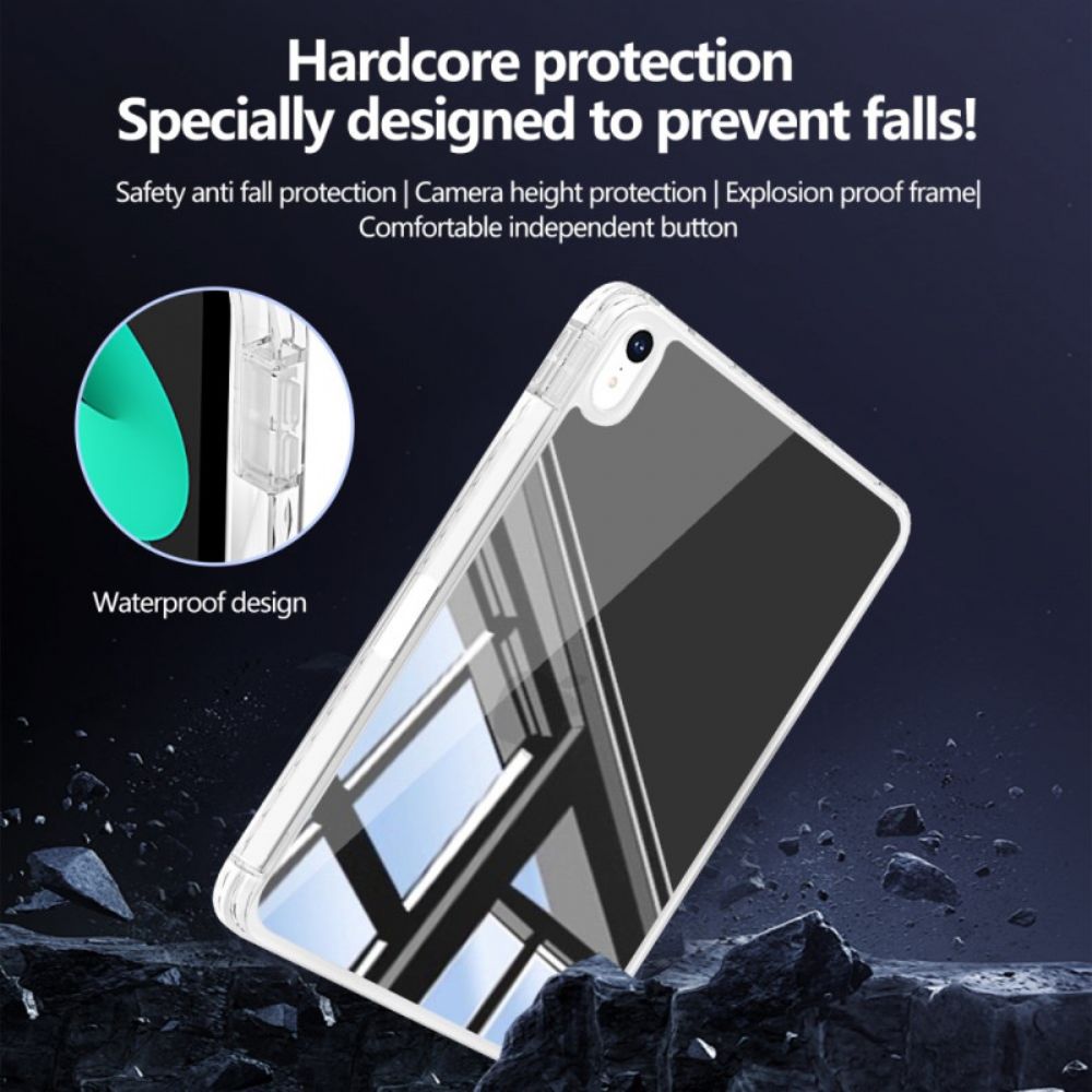 Hoesje iPad (2025) Hybride Met Stylushouder Bescherming Hoesje