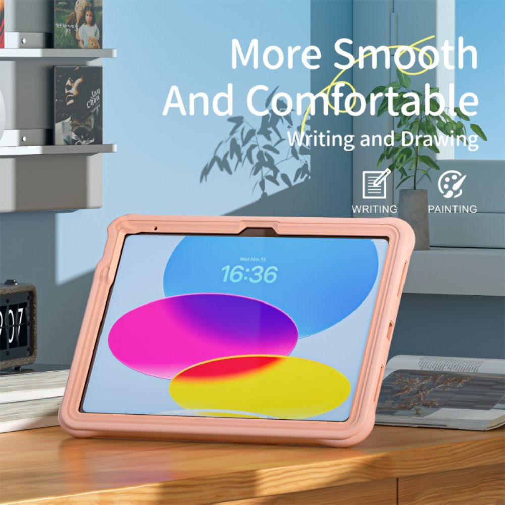 Hoesje iPad (2025) Schouderriem Met Hond En Standaard Voor Kinderen