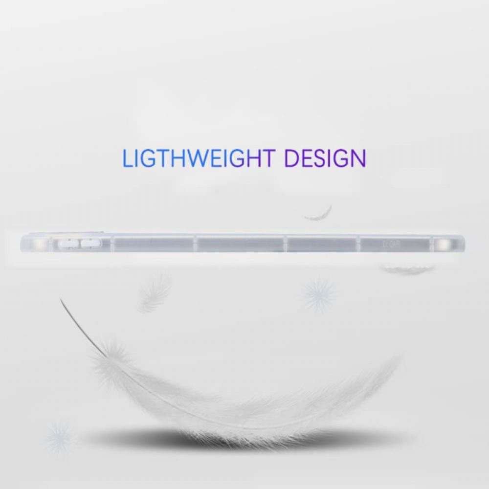 Hoesje iPad (2025) Siliconen Marmerdesign Bescherming Hoesje