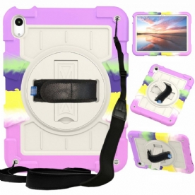 Hoesje iPad (2025) Stevige Draaibare Riem En Standaard