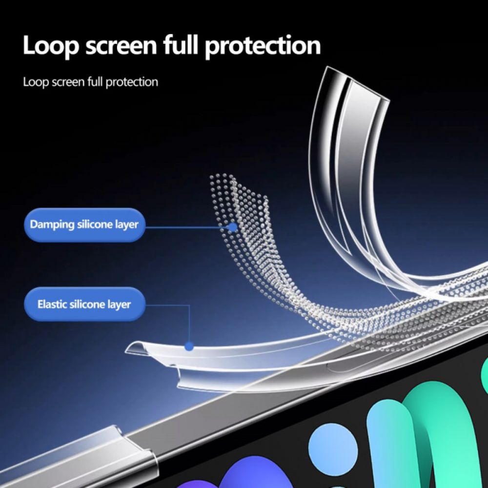 Hoesje iPad (2025) Transparante Stylushouder Bescherming Hoesje