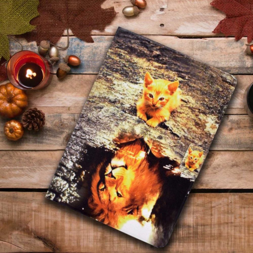 Leren Hoesje iPad (2025) Katachtig