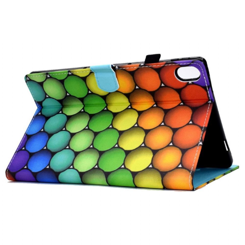 Leren Hoesje Voor iPad (2025) Geometrisch Ontwerp