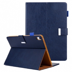 Leren Hoesje Voor iPad (2025) Pailletten Met Zilveren Sluiting