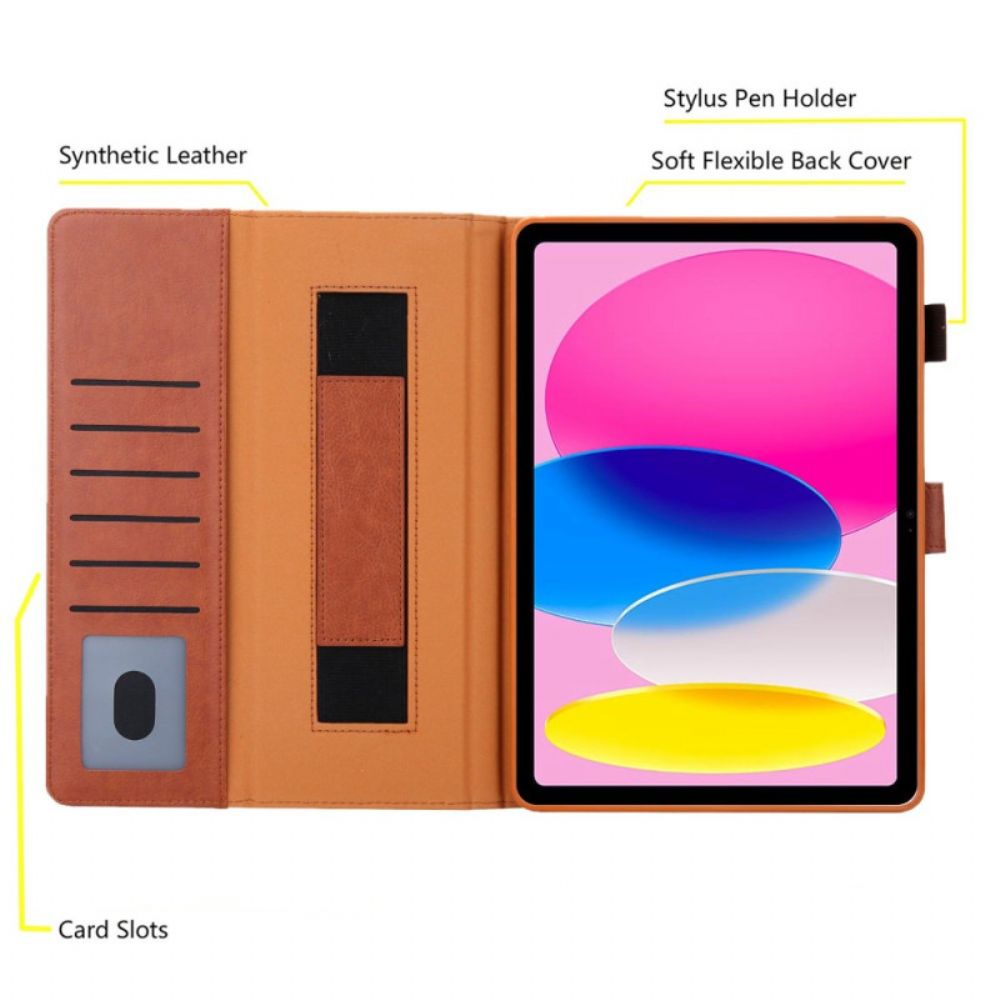 Leren Hoesje Voor iPad (2025) Pailletten Met Zilveren Sluiting