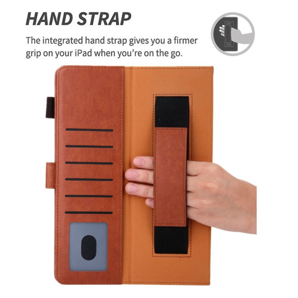 Leren Hoesje Voor iPad (2025) Pailletten Met Zilveren Sluiting