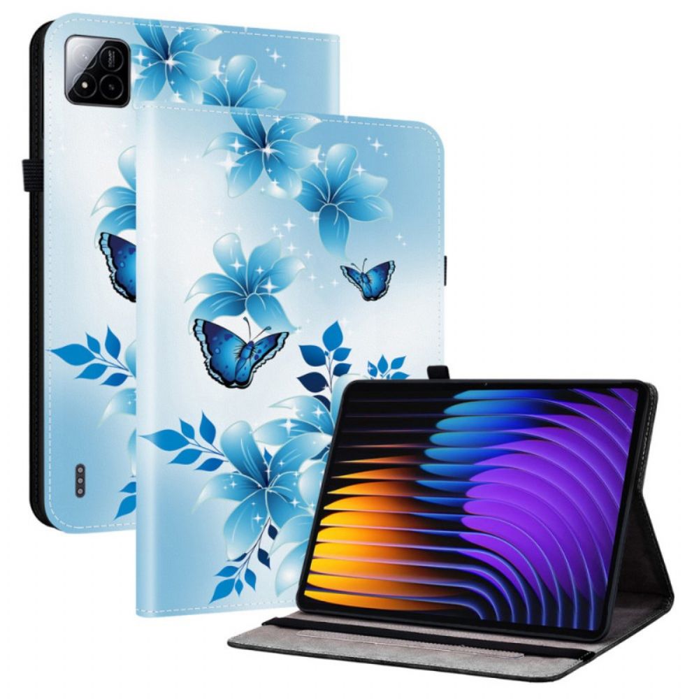 Cover Xiaomi Pad 7 / 7 Pro Blauwe Decoratie