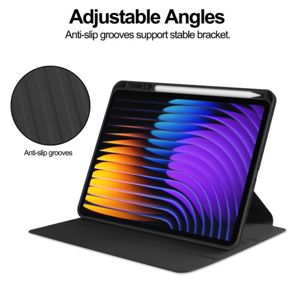 Cover Xiaomi Pad 7 / 7 Pro Lederlook Met Draaibare Standaard Bescherming Hoesje