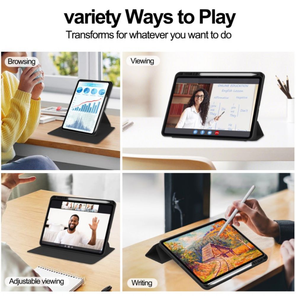 Cover Xiaomi Pad 7 / 7 Pro Lederlook Met Draaibare Standaard Bescherming Hoesje