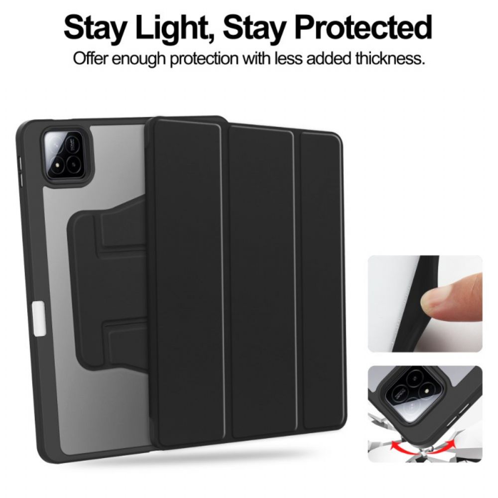 Cover Xiaomi Pad 7 / 7 Pro Lederlook Met Draaibare Standaard Bescherming Hoesje