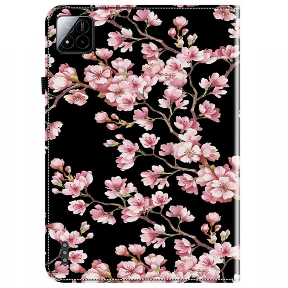 Flip Case Leren Xiaomi Pad 7 / 7 Pro Pruimenbloesems