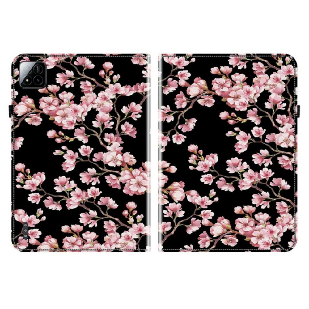 Flip Case Leren Xiaomi Pad 7 / 7 Pro Pruimenbloesems