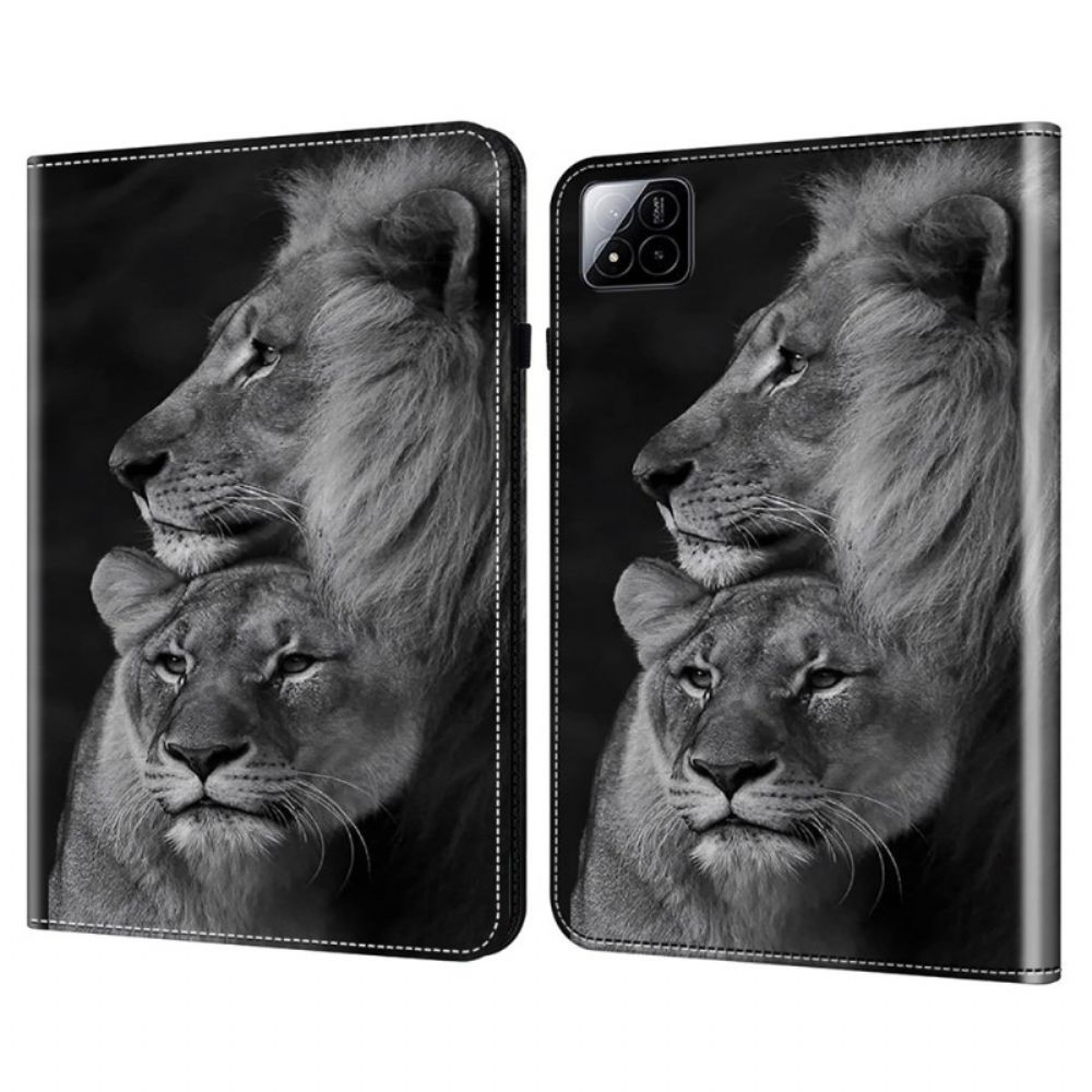 Hoesje Case Xiaomi Pad 7 / 7 Pro Telefoonhoesje Paar Leeuwen