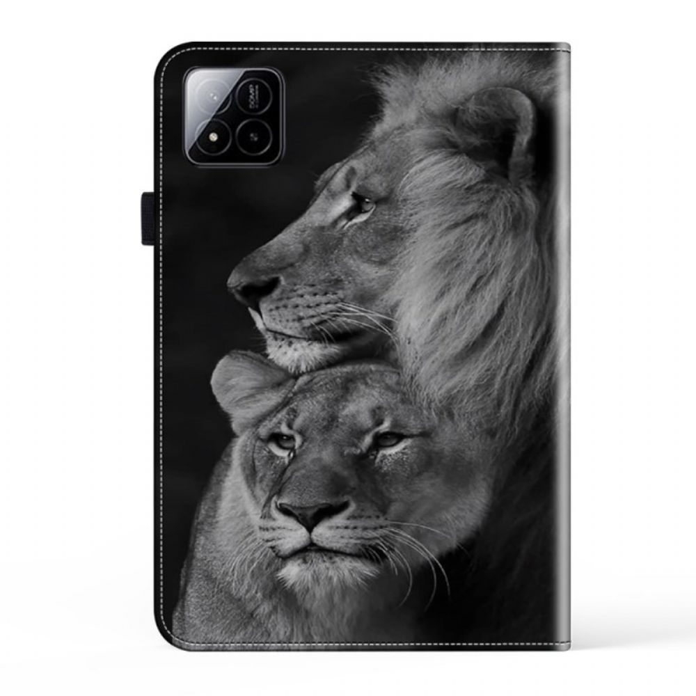 Hoesje Case Xiaomi Pad 7 / 7 Pro Telefoonhoesje Paar Leeuwen