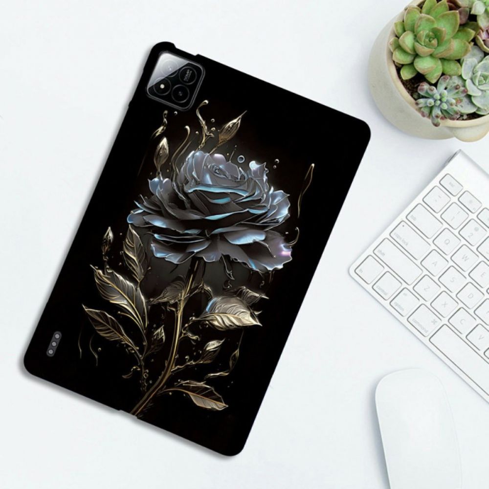 Hoesje Xiaomi Pad 7 / 7 Pro Zwarte Roos