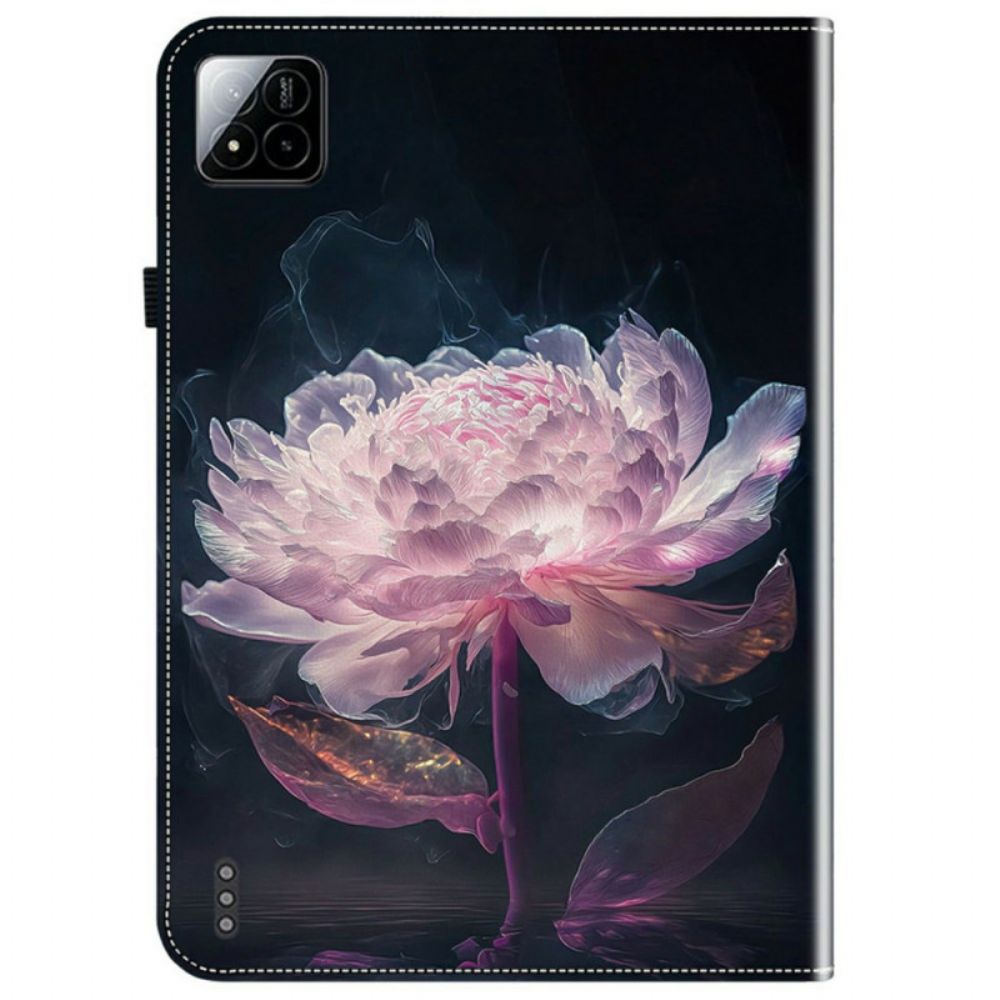 Leren Hoesje Xiaomi Pad 7 / 7 Pro Pioenroos Bescherming Hoesje