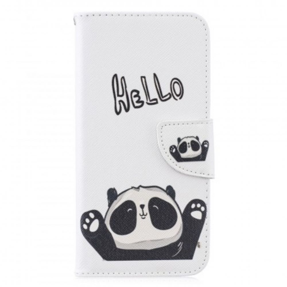 Folio-hoesje voor Huawei P30 Lite Hallo Panda