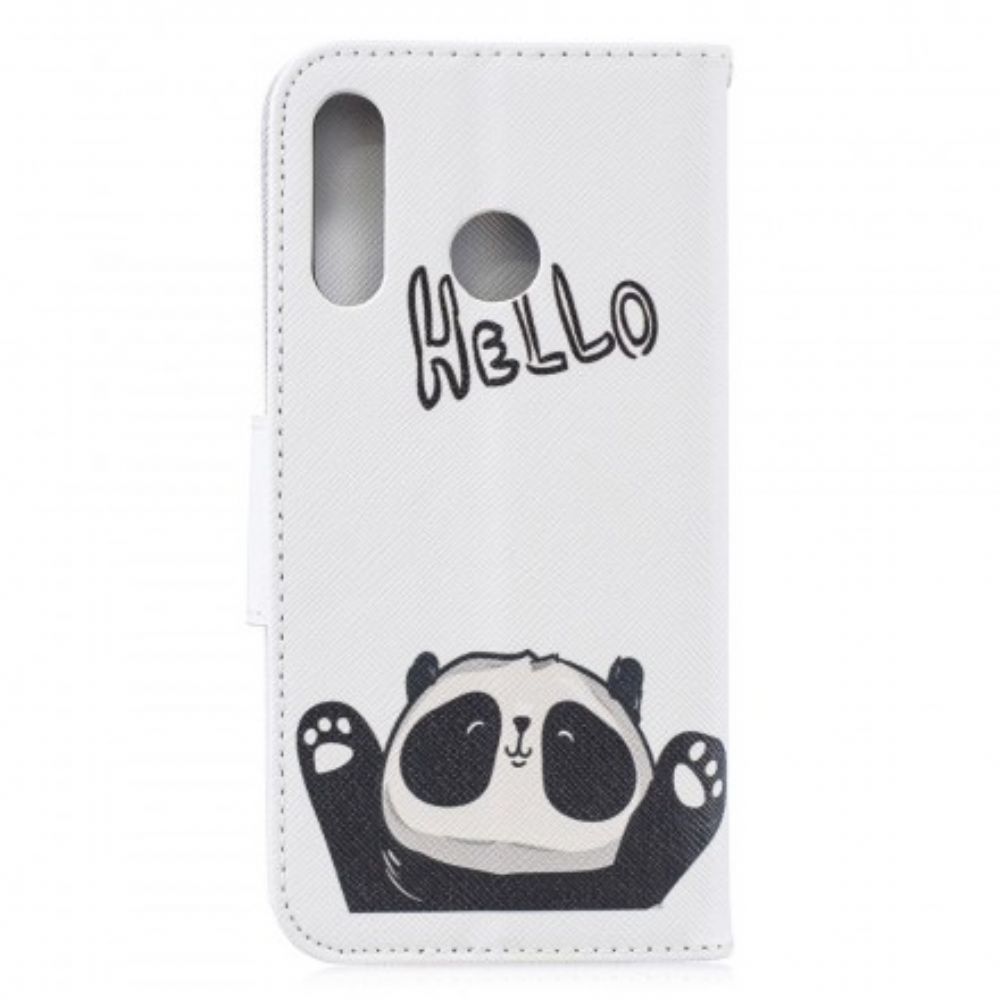 Folio-hoesje voor Huawei P30 Lite Hallo Panda