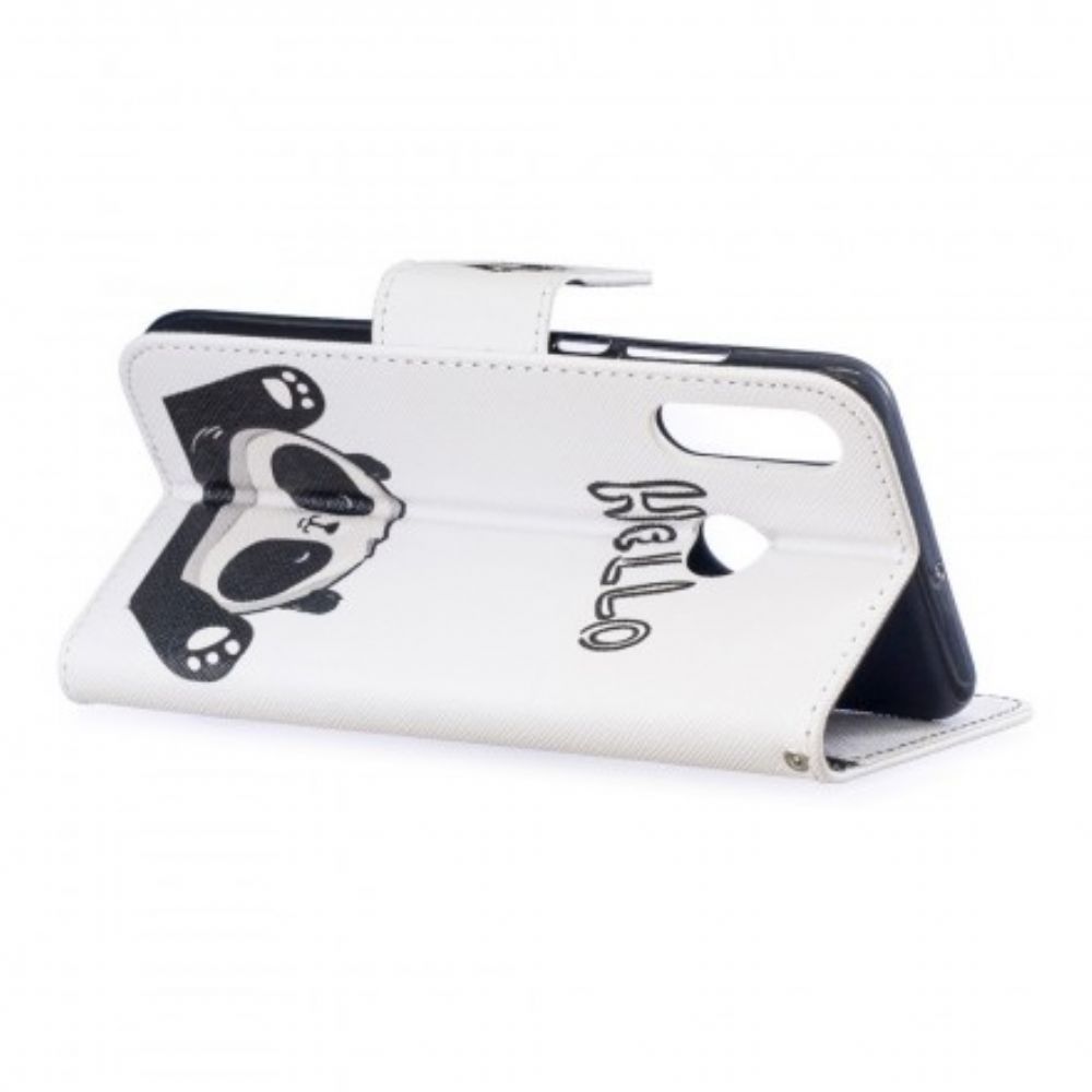 Folio-hoesje voor Huawei P30 Lite Hallo Panda