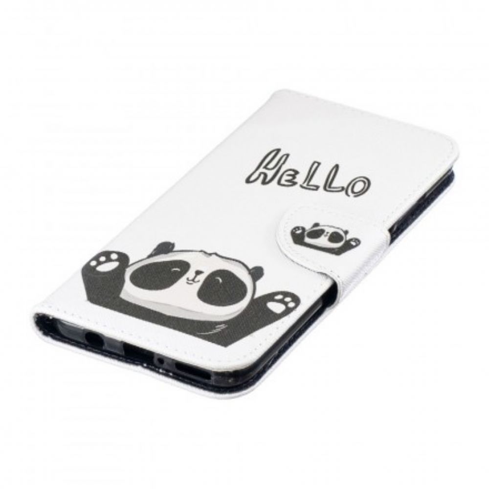 Folio-hoesje voor Huawei P30 Lite Hallo Panda