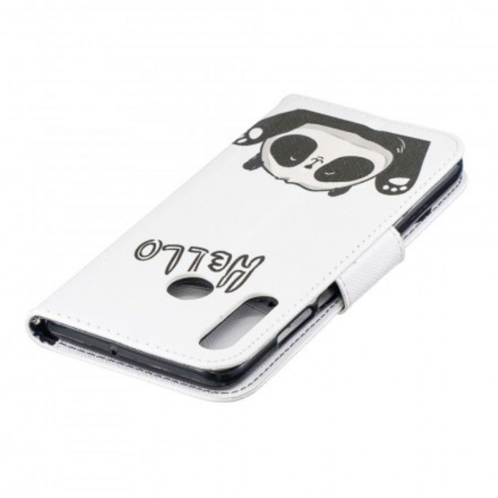 Folio-hoesje voor Huawei P30 Lite Hallo Panda
