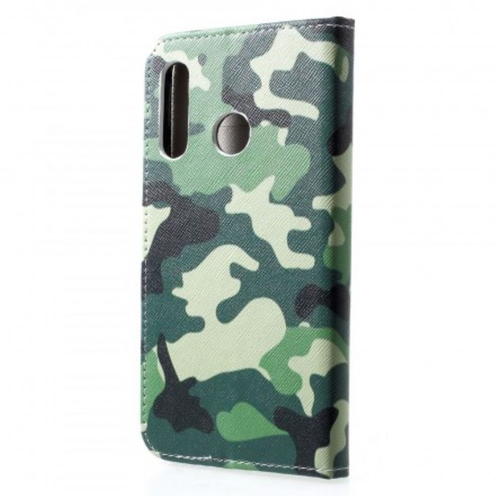 Folio-hoesje voor Huawei P30 Lite Militaire Camouflage