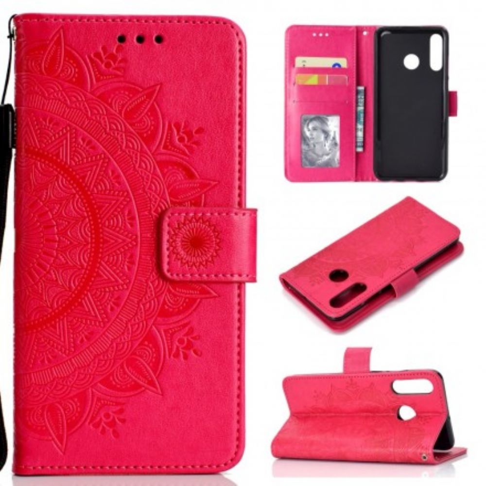 Folio-hoesje voor Huawei P30 Lite Zon Mandala