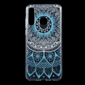 Hoesje voor Huawei P30 Lite Transparante Gekleurde Mandala