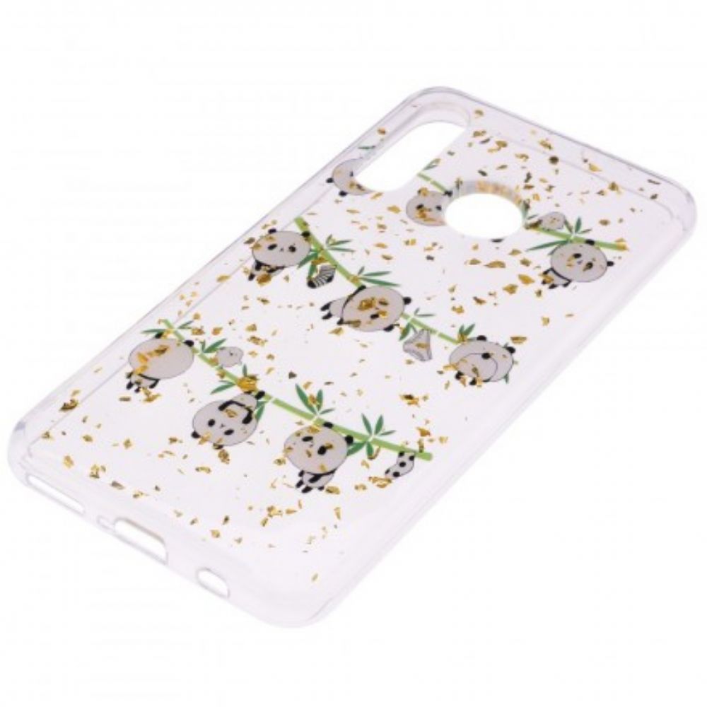 Telefoonhoesje voor Huawei P30 Lite Panda's Aan De Waslijn