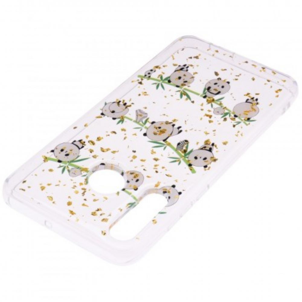 Telefoonhoesje voor Huawei P30 Lite Panda's Aan De Waslijn