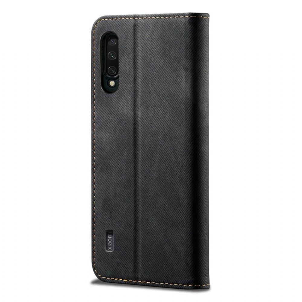 Bescherming Hoesje voor Xiaomi Mi A3 Folio-hoesje Denim Stof