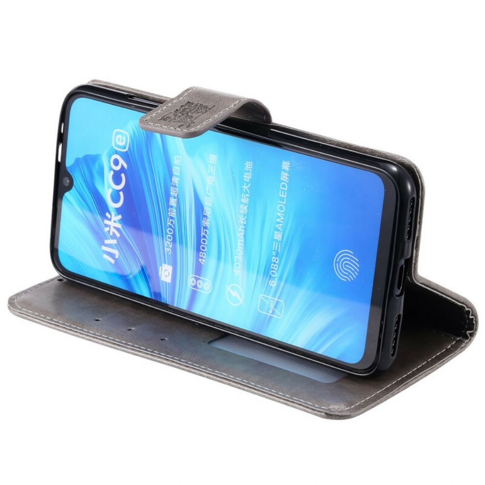 Folio-hoesje voor Xiaomi Mi A3 Met Ketting Amoureuze Uilen Met Bandjes